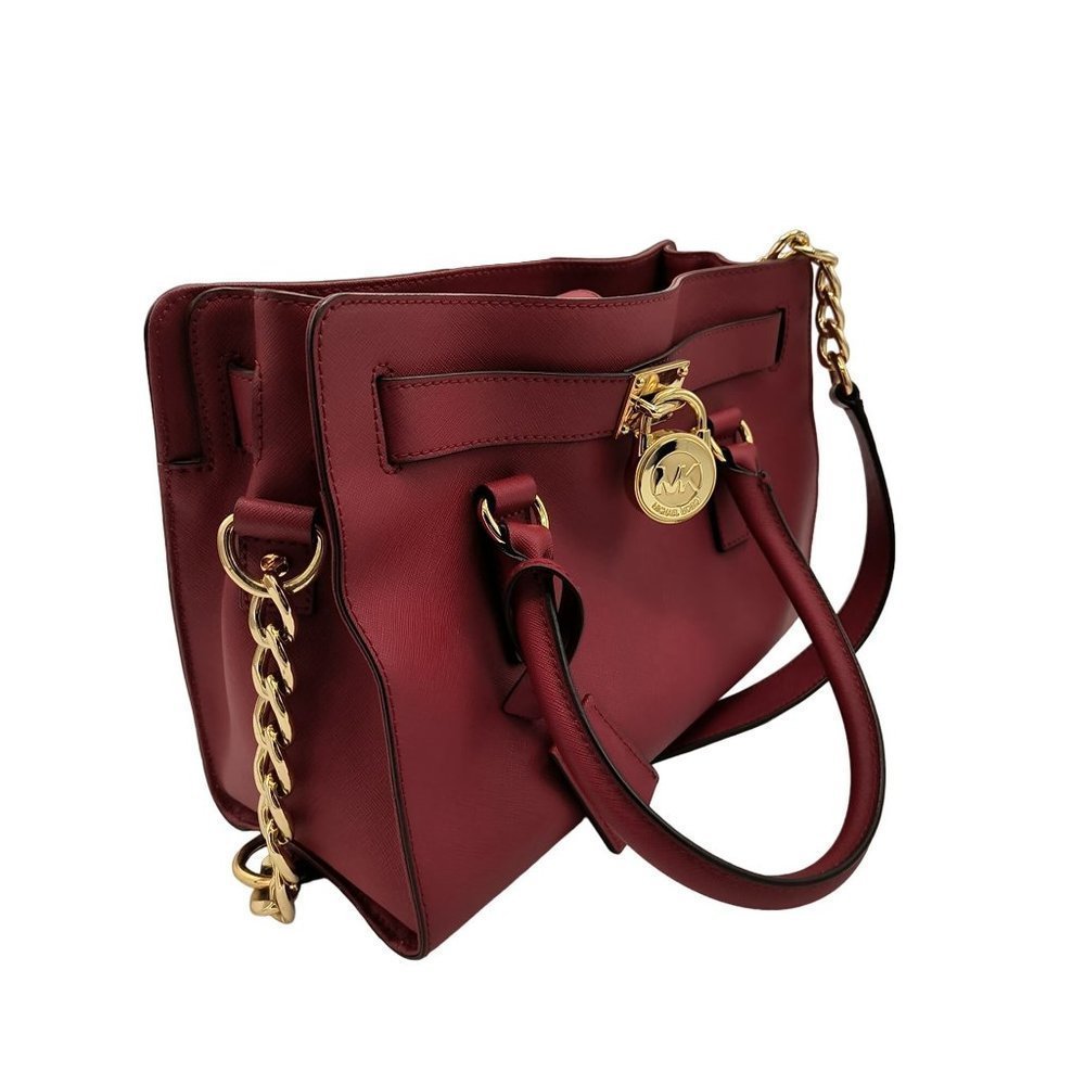MICHAEL Michael Kors Hamilton Large East-West‎ Leather Satchel Bag
